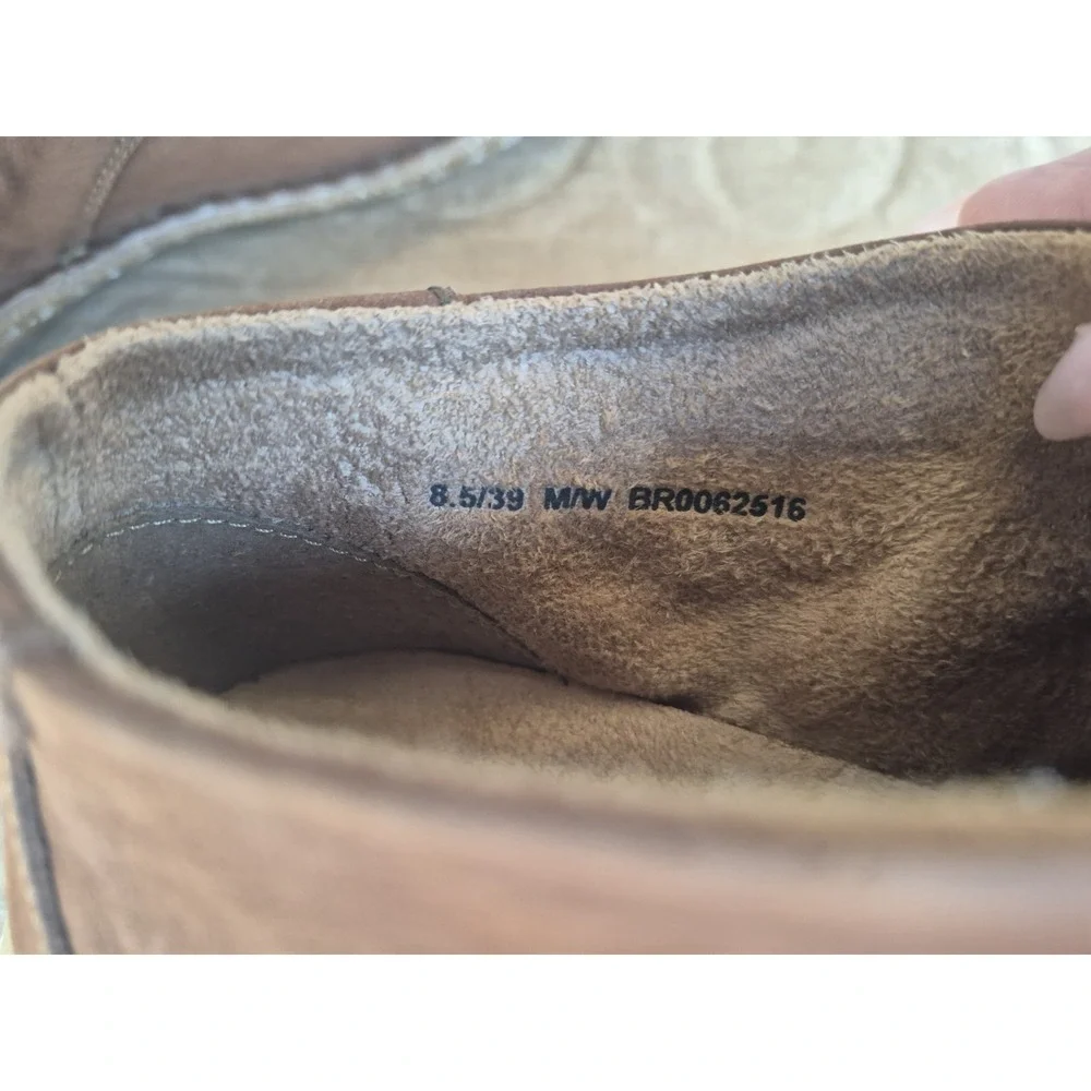 Born Womens 8.5 Brown Leather Chukka Ankle Boots‎ Comfort Lace Up